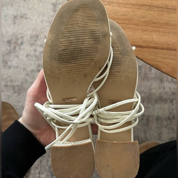 12th Tribe Billini Issa White Block Heel, size 6 women’s - Picture 3 of 4